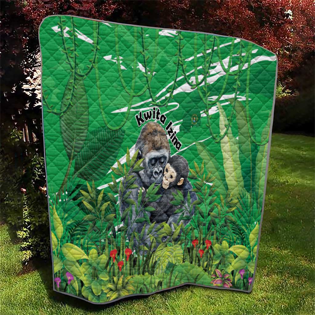 Rwanda Kwita Izina Quilt Name a Gorilla - Save a Species - Wonder Print Shop