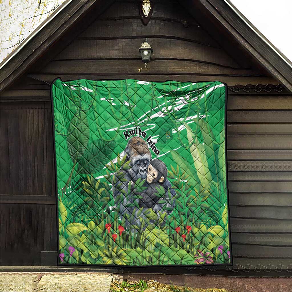 Rwanda Kwita Izina Quilt Name a Gorilla - Save a Species - Wonder Print Shop