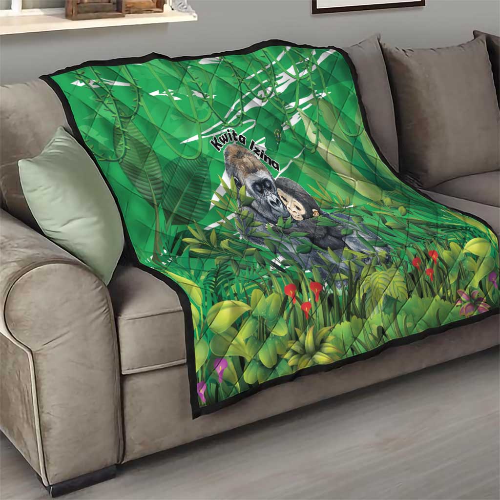 Rwanda Kwita Izina Quilt Name a Gorilla - Save a Species - Wonder Print Shop