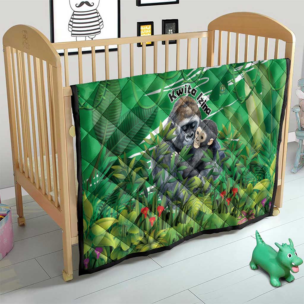 Rwanda Kwita Izina Quilt Name a Gorilla - Save a Species - Wonder Print Shop