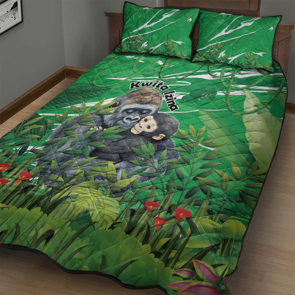 Rwanda Kwita Izina Quilt Bed Set Name a Gorilla - Save a Species - Wonder Print Shop