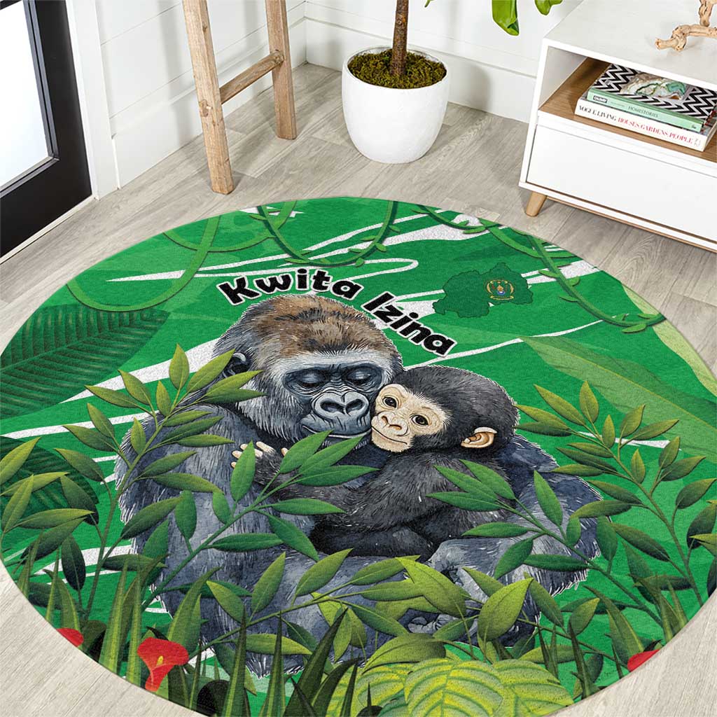 Rwanda Kwita Izina Round Carpet Name a Gorilla - Save a Species - Wonder Print Shop