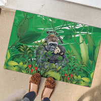 Rwanda Kwita Izina Rubber Doormat Name a Gorilla - Save a Species - Wonder Print Shop