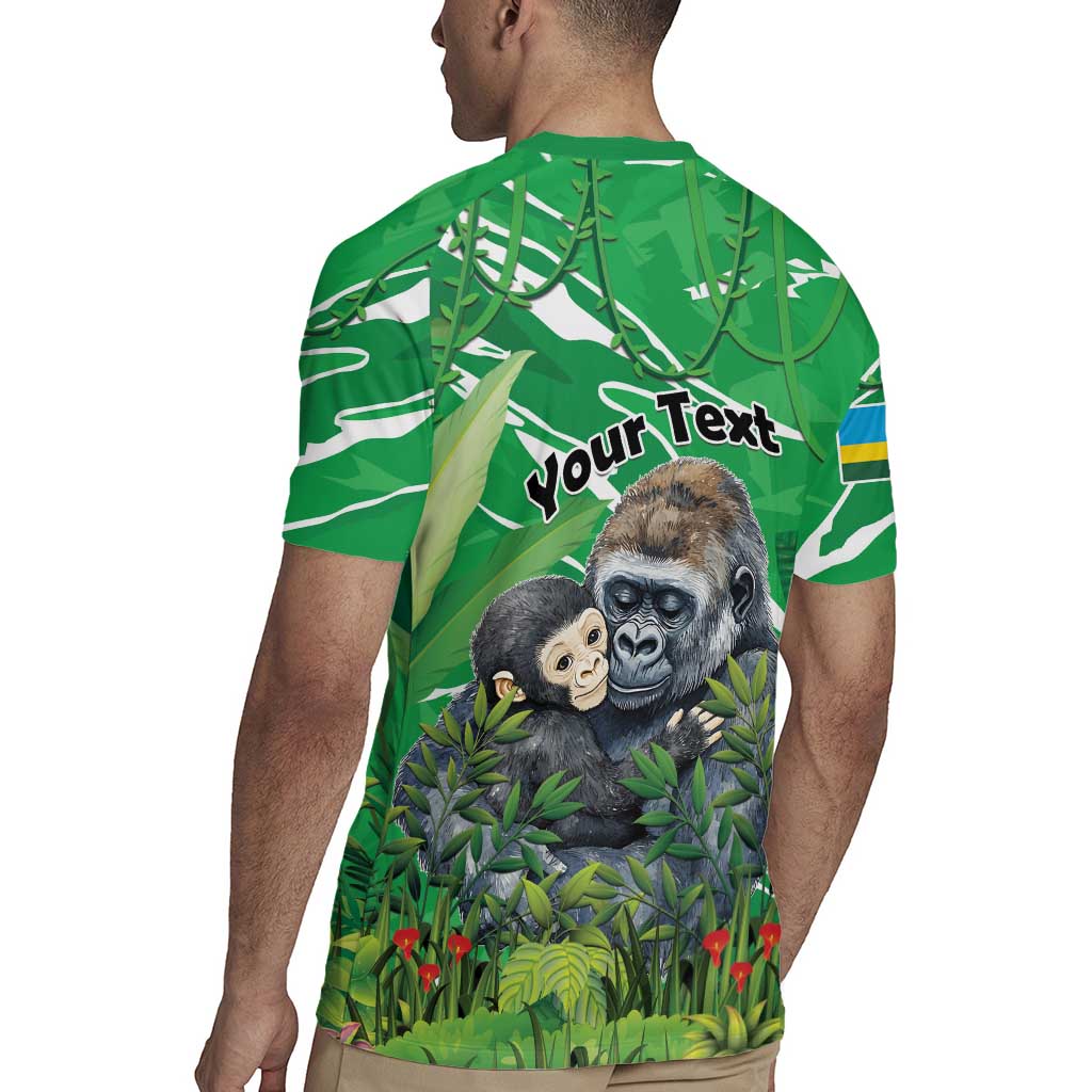 Personalized Rwanda Kwita Izina Rugby Jersey Name a Gorilla - Save a Species - Wonder Print Shop