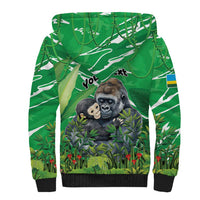 Personalized Rwanda Kwita Izina Sherpa Hoodie Name a Gorilla - Save a Species - Wonder Print Shop