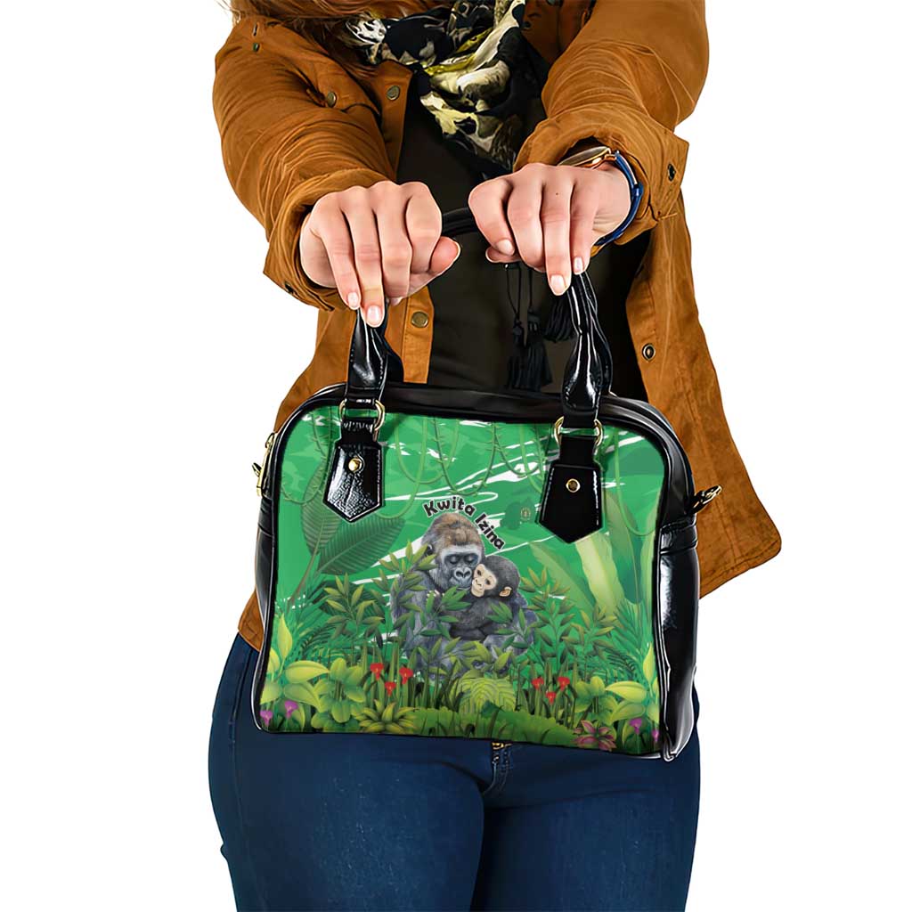 Rwanda Kwita Izina Shoulder Handbag Name a Gorilla - Save a Species - Wonder Print Shop