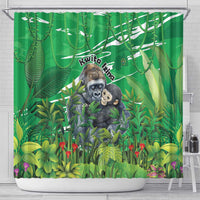 Rwanda Kwita Izina Shower Curtain Name a Gorilla - Save a Species - Wonder Print Shop
