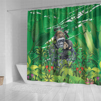 Rwanda Kwita Izina Shower Curtain Name a Gorilla - Save a Species - Wonder Print Shop
