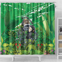 Rwanda Kwita Izina Shower Curtain Name a Gorilla - Save a Species - Wonder Print Shop