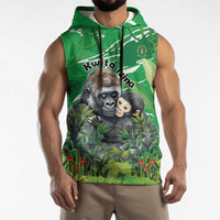 Personalized Rwanda Kwita Izina Sleeveless Hoodie Name a Gorilla - Save a Species - Wonder Print Shop