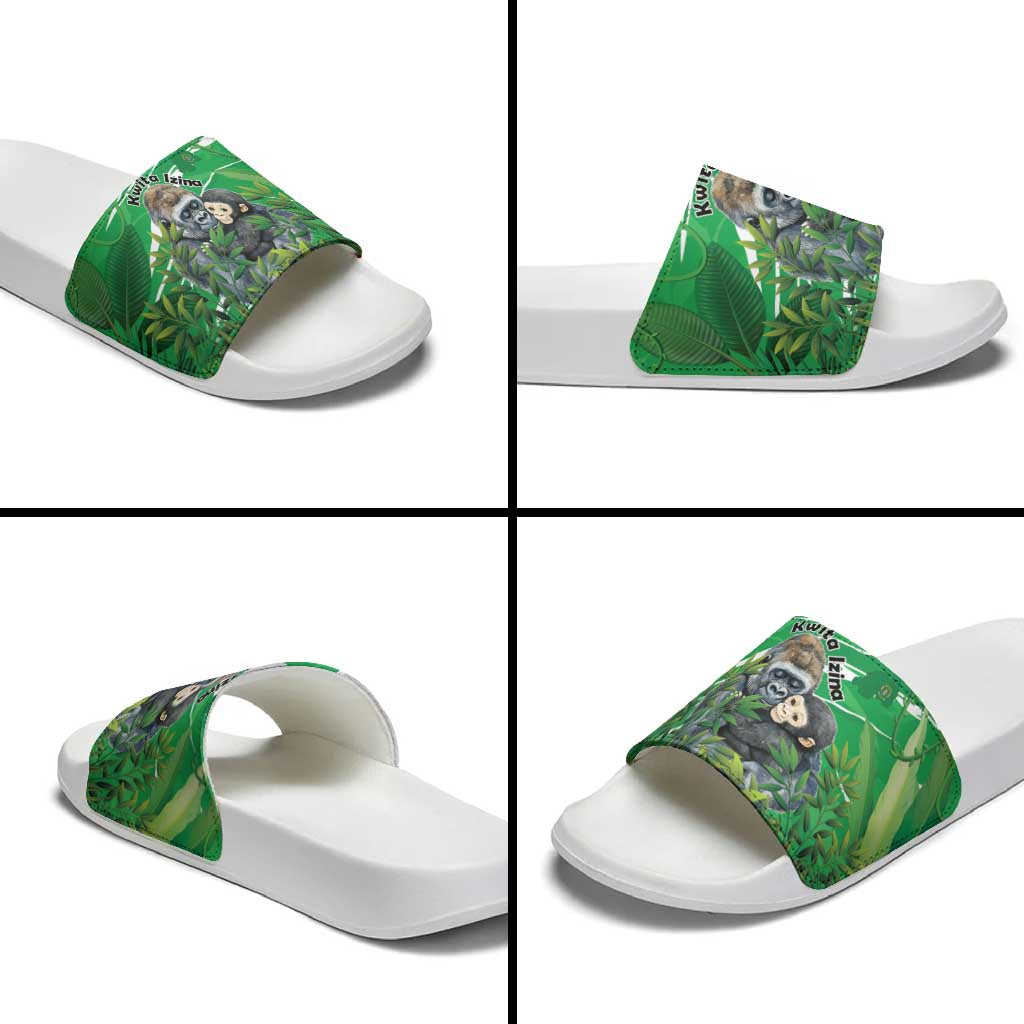 Rwanda Kwita Izina Slide Sandals Name a Gorilla - Save a Species - Wonder Print Shop