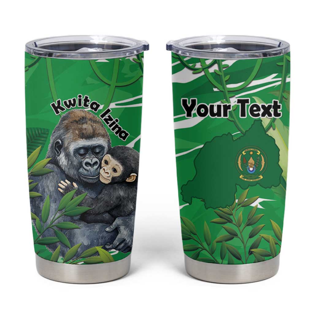 Personalized Rwanda Kwita Izina Tumbler Cup Name a Gorilla - Save a Species - Wonder Print Shop