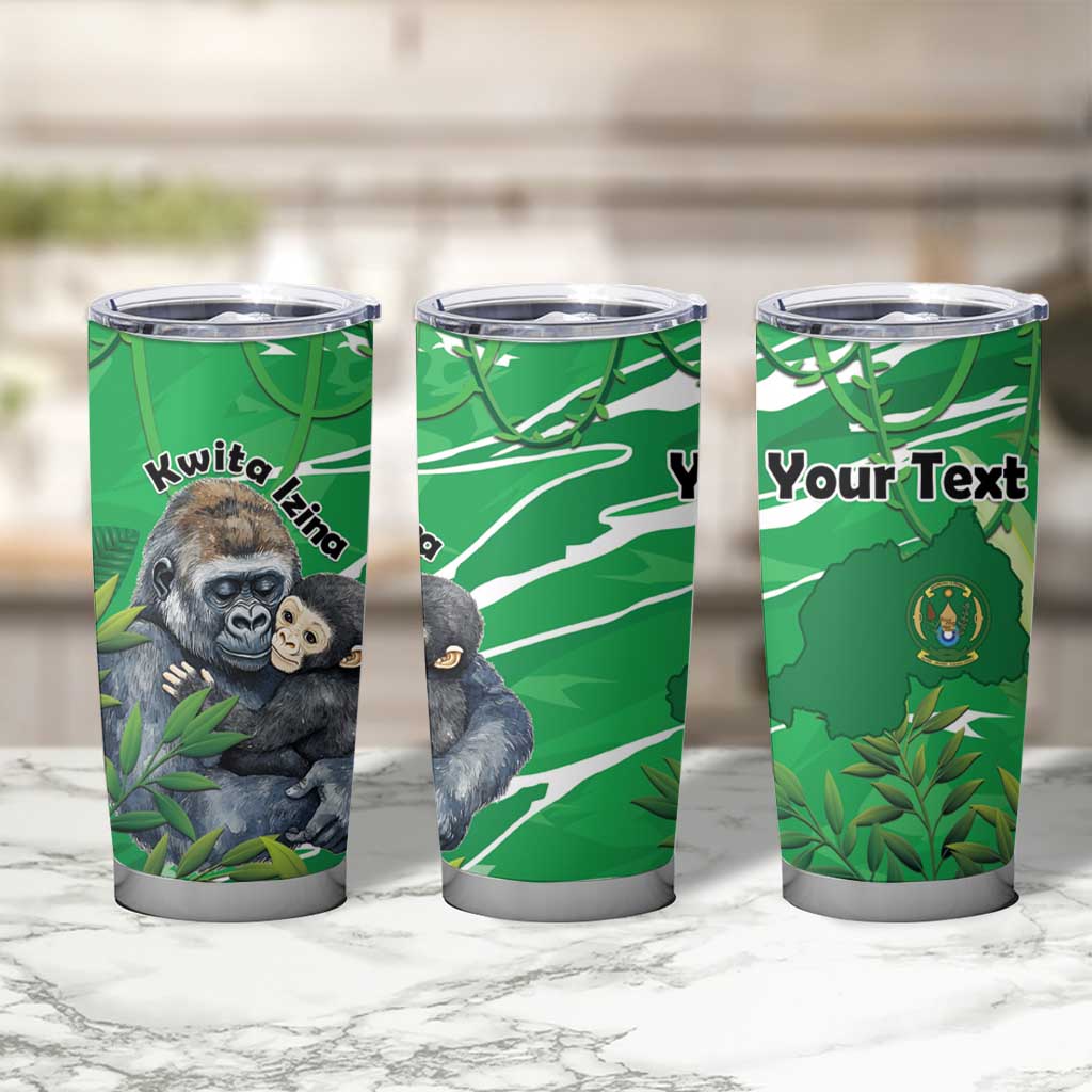 Personalized Rwanda Kwita Izina Tumbler Cup Name a Gorilla - Save a Species - Wonder Print Shop
