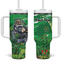 Personalized Rwanda Kwita Izina Tumbler With Handle Name a Gorilla - Save a Species - Wonder Print Shop
