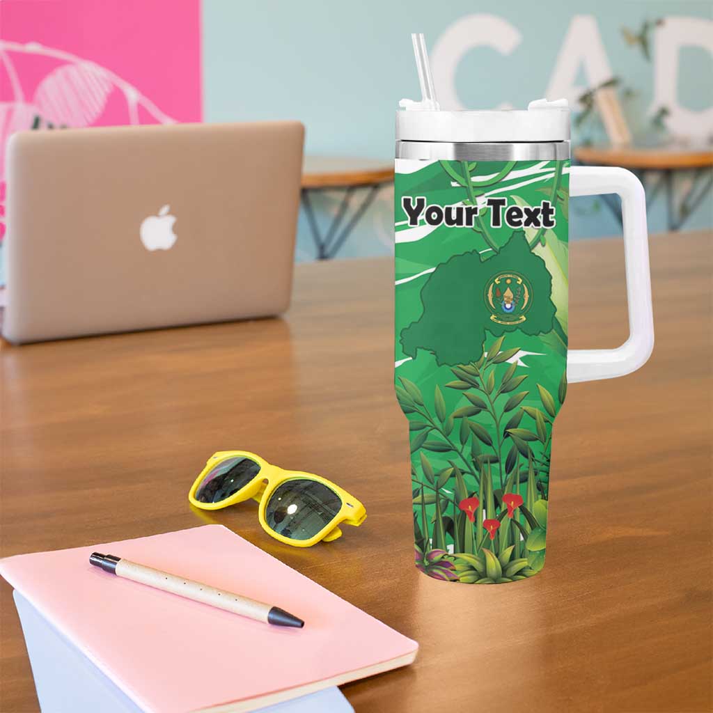 Personalized Rwanda Kwita Izina Tumbler With Handle Name a Gorilla - Save a Species - Wonder Print Shop
