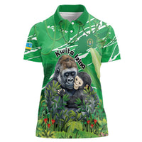 Personalized Rwanda Kwita Izina Women Polo Shirt Name a Gorilla - Save a Species - Wonder Print Shop