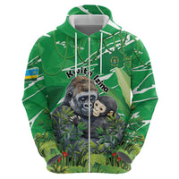 Personalized Rwanda Kwita Izina Zip Hoodie Name a Gorilla - Save a Species - Wonder Print Shop