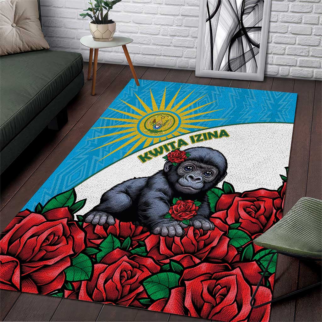 Rwanda Baby Gorilla Area Rug Kwita Izina 2025 - Wonder Print Shop