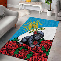 Rwanda Baby Gorilla Area Rug Kwita Izina 2025 - Wonder Print Shop