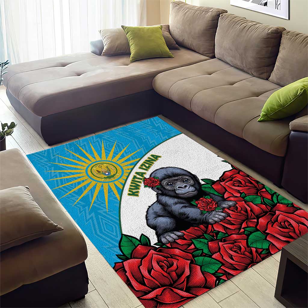 Rwanda Baby Gorilla Area Rug Kwita Izina 2025 - Wonder Print Shop