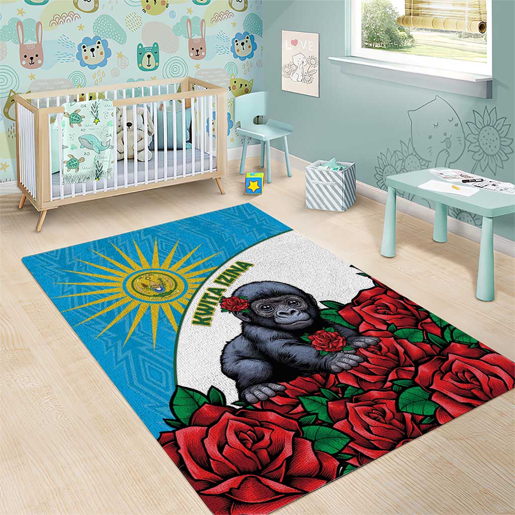 Rwanda Baby Gorilla Area Rug Kwita Izina 2025 - Wonder Print Shop