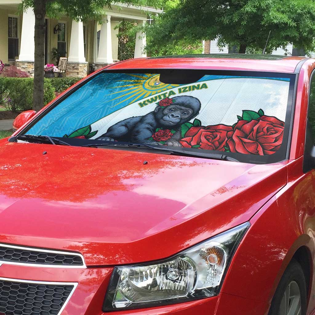 Rwanda Baby Gorilla Auto Sun Shade Kwita Izina 2025 - Wonder Print Shop