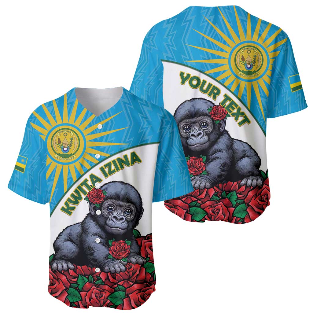 Personalized Rwanda Baby Gorilla Baseball Jersey Kwita Izina 2025 - Wonder Print Shop