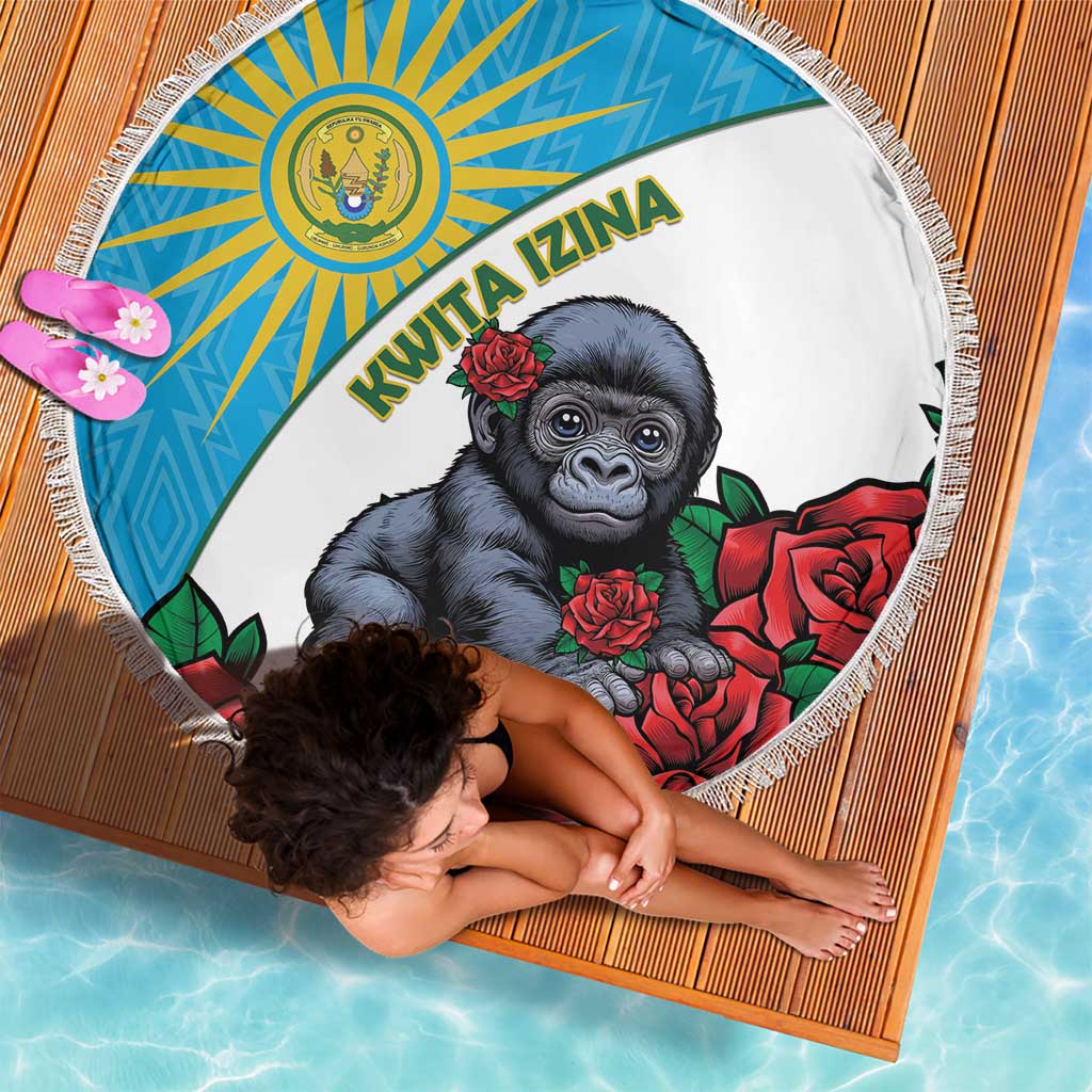 Rwanda Baby Gorilla Beach Blanket Kwita Izina 2025 - Wonder Print Shop