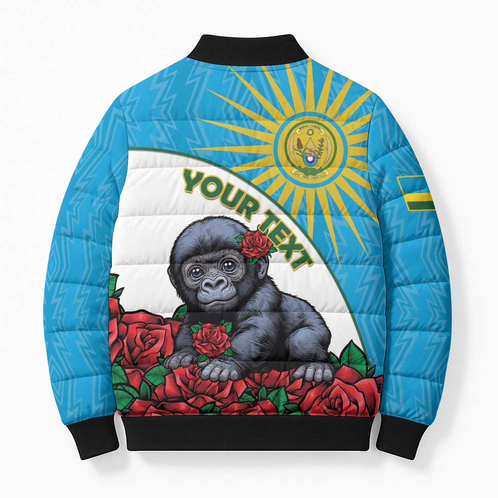 Personalized Rwanda Baby Gorilla Bomber Puffer Jacket Kwita Izina 2025 - Wonder Print Shop
