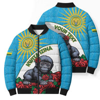 Personalized Rwanda Baby Gorilla Bomber Puffer Jacket Kwita Izina 2025 - Wonder Print Shop