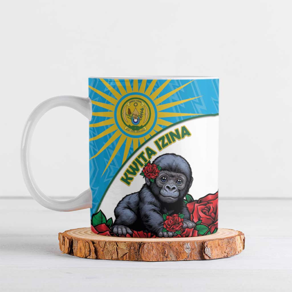 Personalized Rwanda Baby Gorilla Ceramic Mug Kwita Izina 2025 - Wonder Print Shop