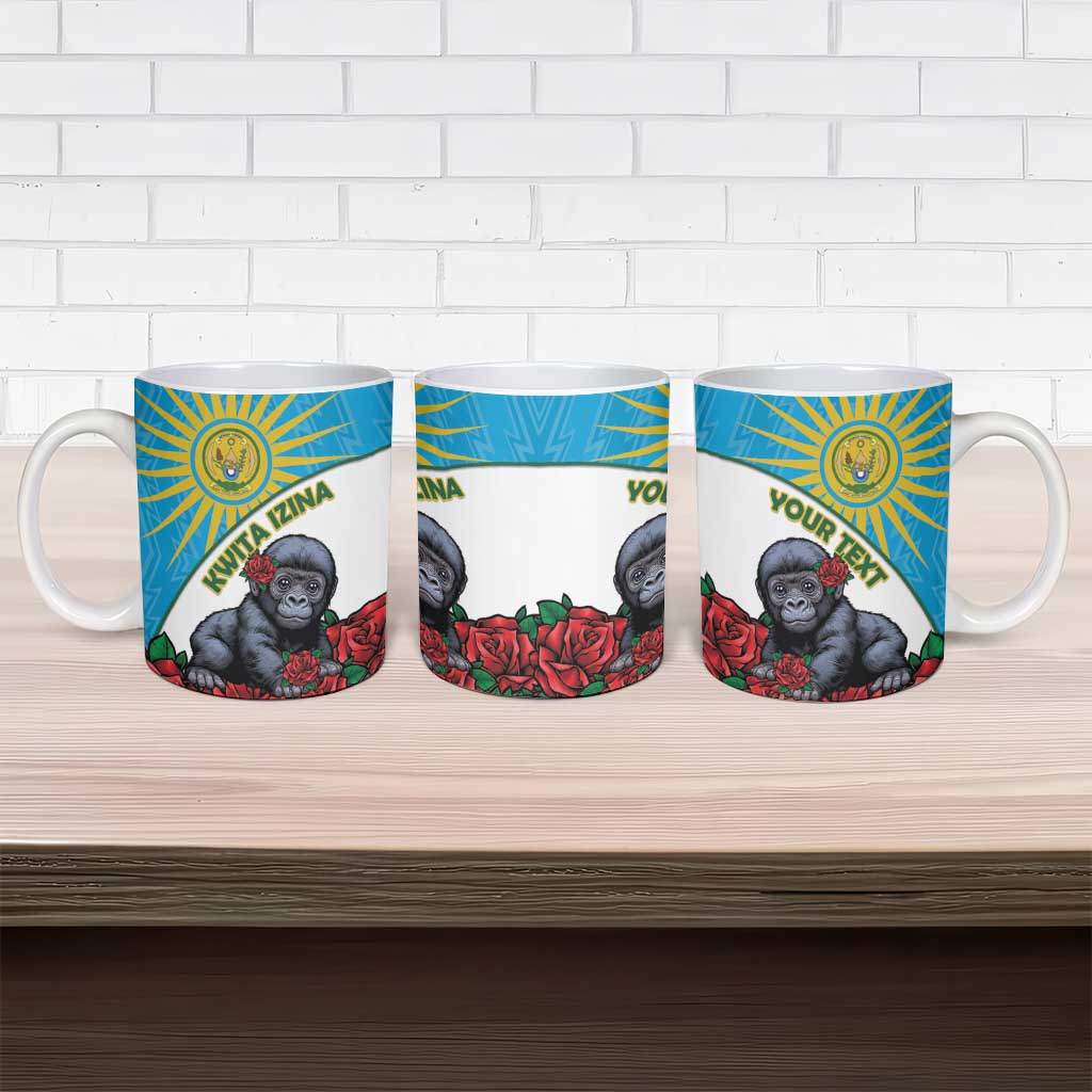 Personalized Rwanda Baby Gorilla Ceramic Mug Kwita Izina 2025 - Wonder Print Shop