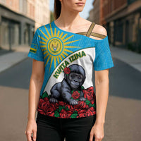 Personalized Rwanda Baby Gorilla Cross Shoulder Shirt Kwita Izina 2025 - Wonder Print Shop