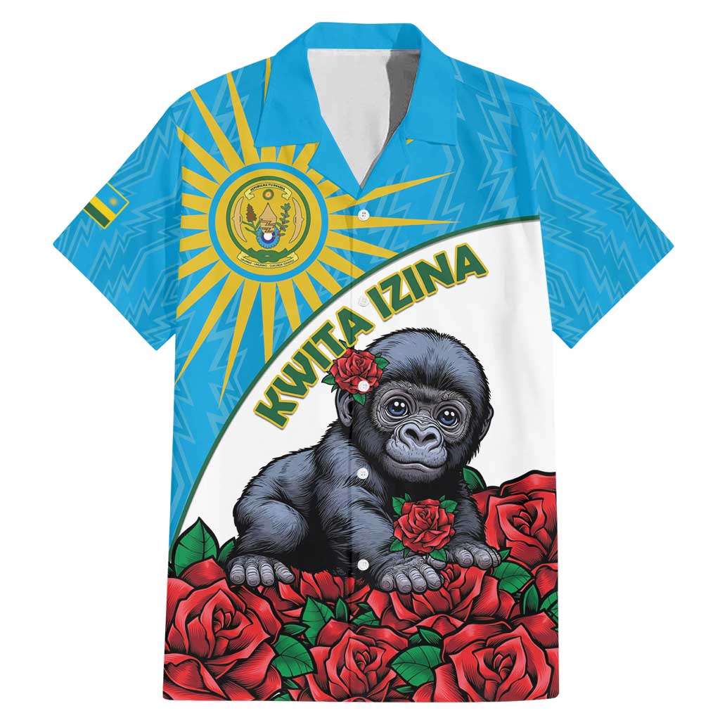 Personalized Rwanda Baby Gorilla Family Matching Mermaid Dress and Hawaiian Shirt Kwita Izina 2025 - Wonder Print Shop