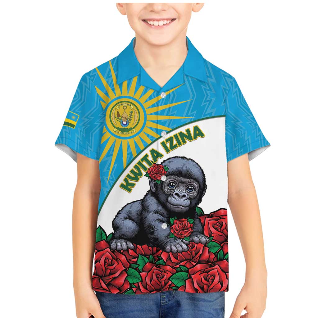 Personalized Rwanda Baby Gorilla Family Matching Mermaid Dress and Hawaiian Shirt Kwita Izina 2025 - Wonder Print Shop
