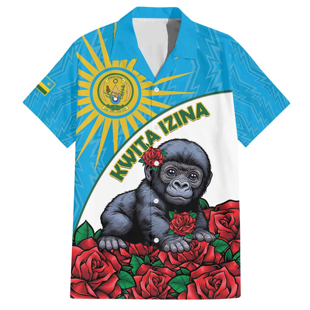 Personalized Rwanda Baby Gorilla Family Matching Puletasi and Hawaiian Shirt Kwita Izina 2025 - Wonder Print Shop