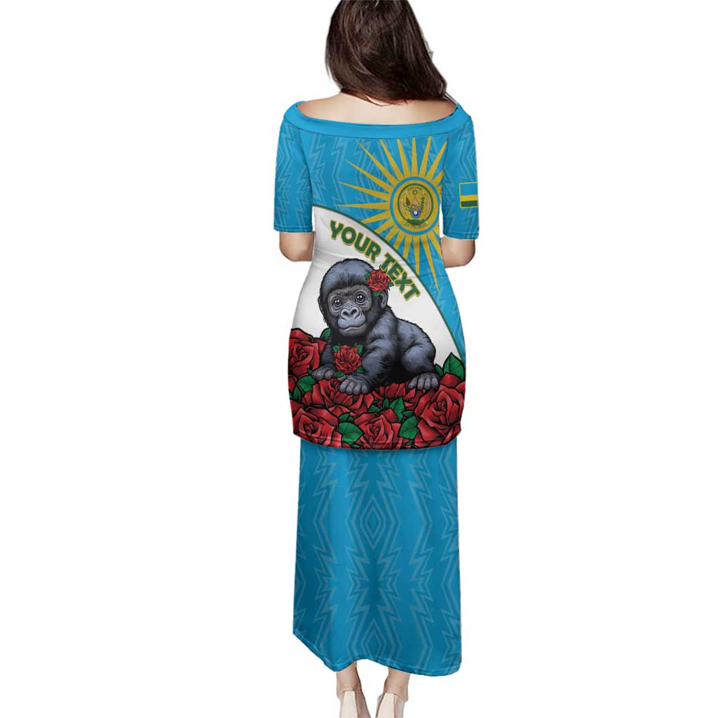 Personalized Rwanda Baby Gorilla Family Matching Puletasi and Hawaiian Shirt Kwita Izina 2025 - Wonder Print Shop