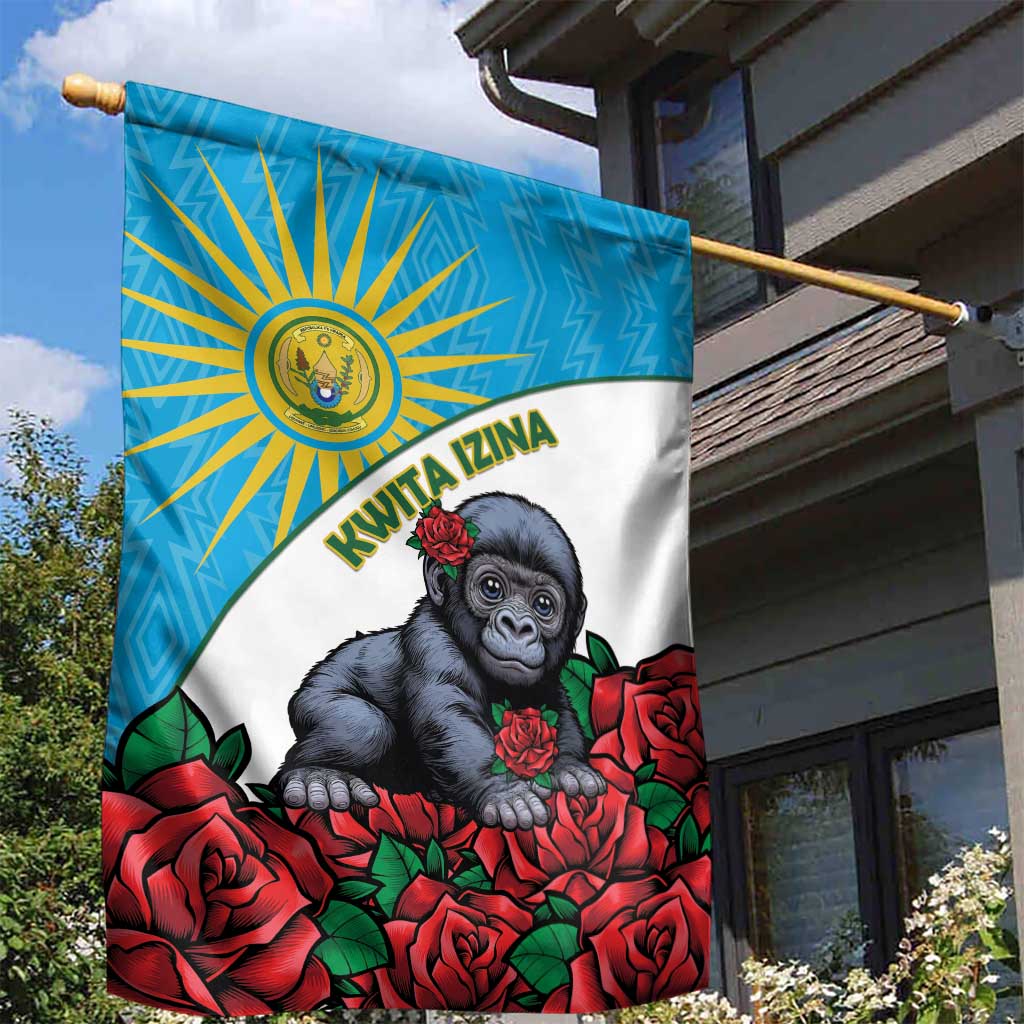 Rwanda Baby Gorilla Garden Flag Kwita Izina 2025 - Wonder Print Shop
