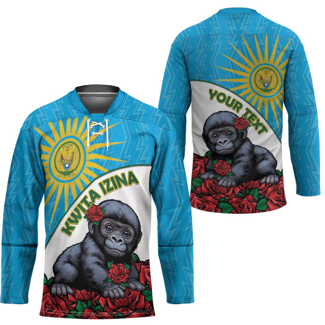 Personalized Rwanda Baby Gorilla Hockey Jersey Kwita Izina 2025 - Wonder Print Shop