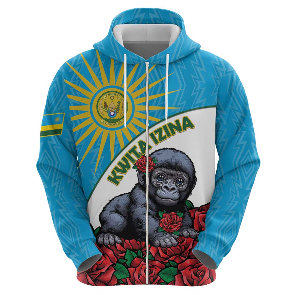 Personalized Rwanda Baby Gorilla Hoodie Kwita Izina 2025 - Wonder Print Shop
