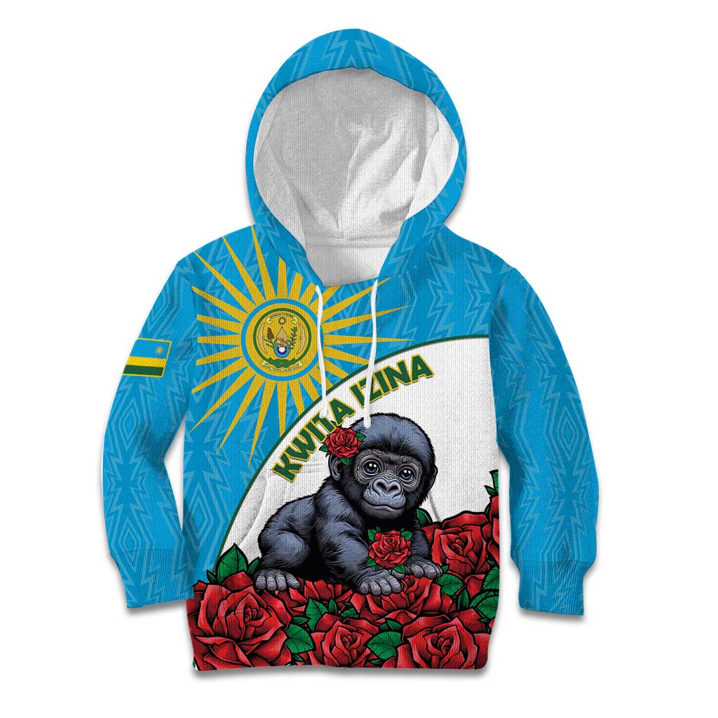 Personalized Rwanda Baby Gorilla Kid Hoodie Kwita Izina 2025 - Wonder Print Shop