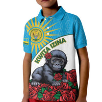 Personalized Rwanda Baby Gorilla Kid Polo Shirt Kwita Izina 2025 - Wonder Print Shop