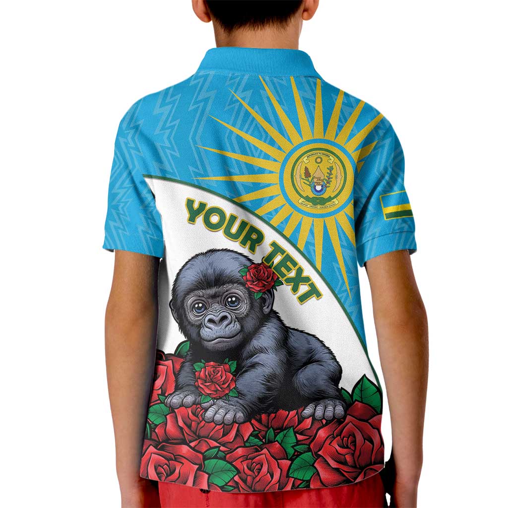Personalized Rwanda Baby Gorilla Kid Polo Shirt Kwita Izina 2025 - Wonder Print Shop