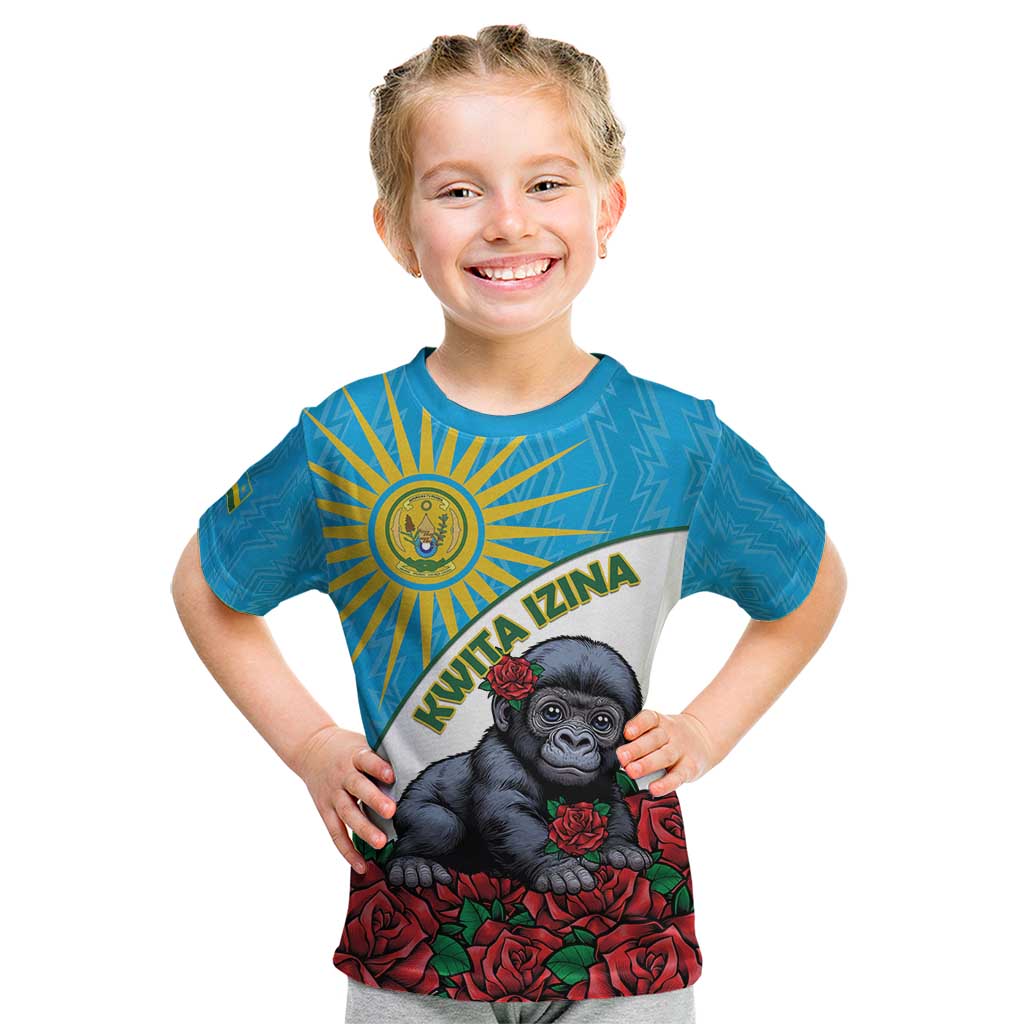 Personalized Rwanda Baby Gorilla Kid T Shirt Kwita Izina 2025 - Wonder Print Shop