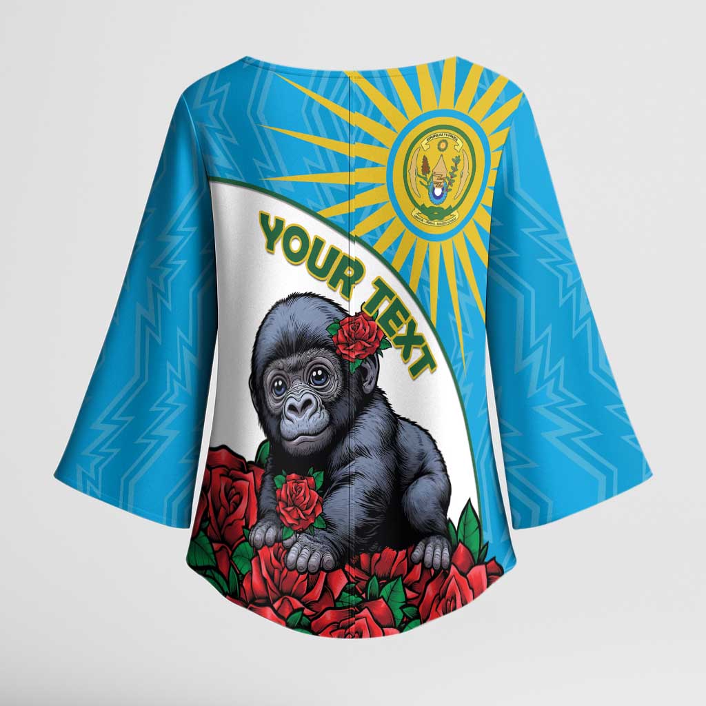 Personalized Rwanda Baby Gorilla Kimono Sleeve Blouse Kwita Izina 2025 - Wonder Print Shop