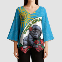 Personalized Rwanda Baby Gorilla Kimono Sleeve Blouse Kwita Izina 2025 - Wonder Print Shop