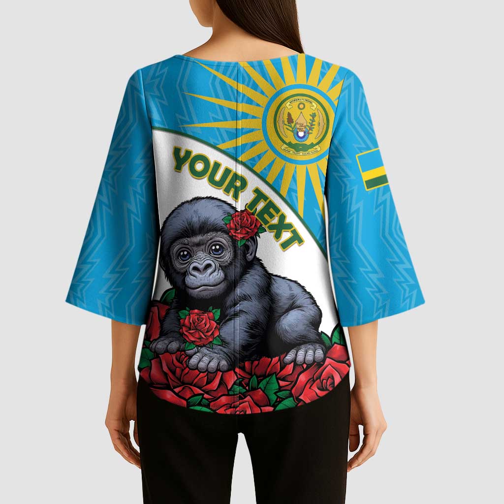 Personalized Rwanda Baby Gorilla Kimono Sleeve Blouse Kwita Izina 2025 - Wonder Print Shop