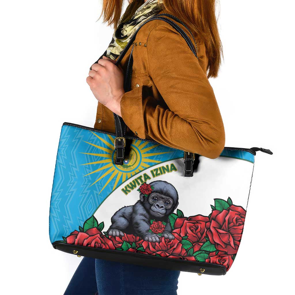 Rwanda Baby Gorilla Leather Tote Bag Kwita Izina 2025 - Wonder Print Shop