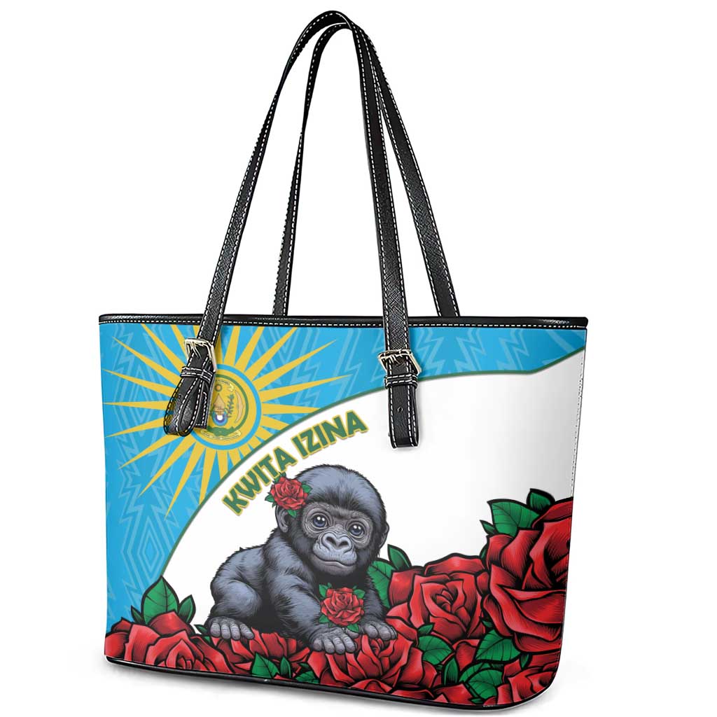 Rwanda Baby Gorilla Leather Tote Bag Kwita Izina 2025 - Wonder Print Shop