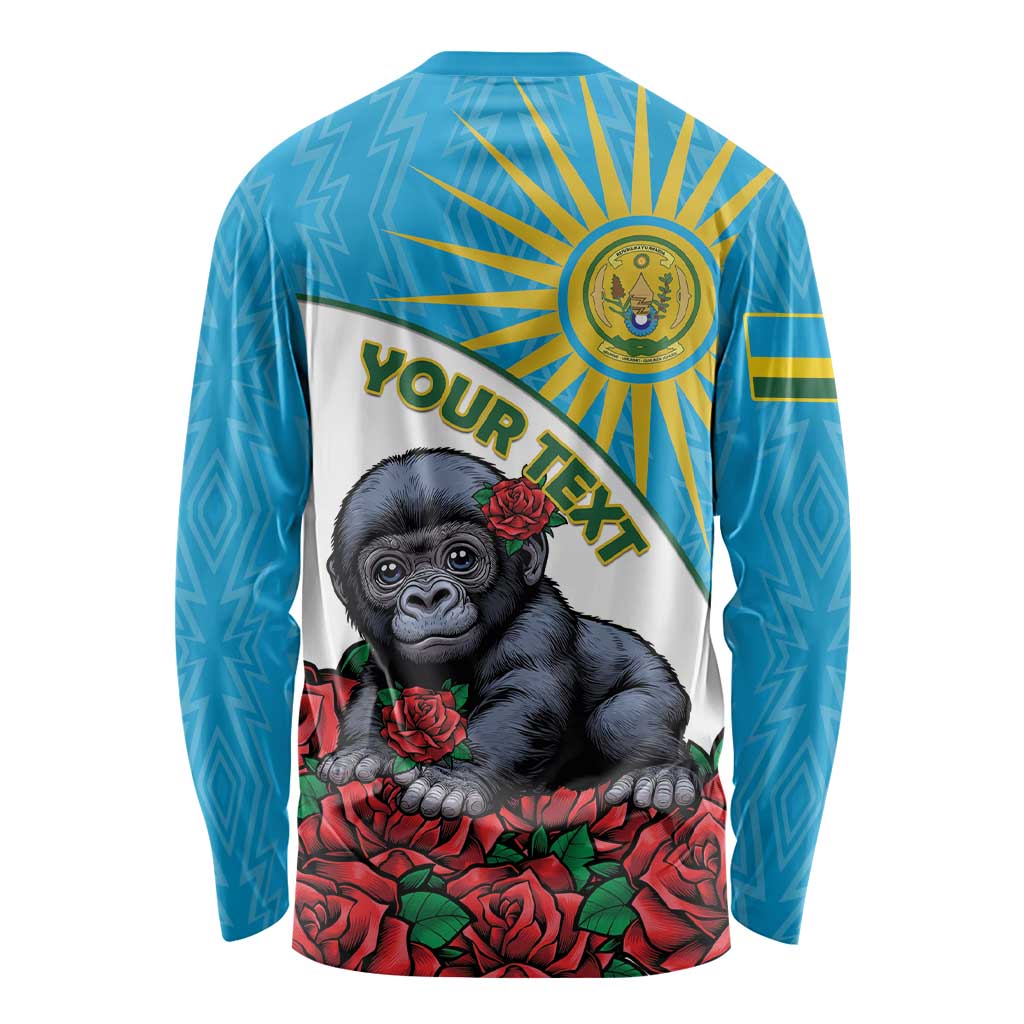 Personalized Rwanda Baby Gorilla Long Sleeve Shirt Kwita Izina 2025 - Wonder Print Shop